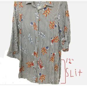 Solitaire by Ravikhosla Women Size M Short A-line Dress Casual White Orange Gold